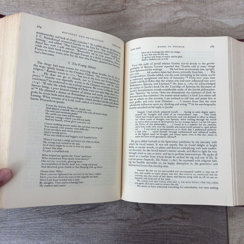 Vtg Rousseau & Revolution Hardcover Coffee Table Book History Civilization Decor - Picture 9 of 12